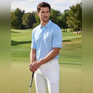 JOHNNIE-O TOP SHELF MADDOX GOLF POLO. UPF 50 + EMBROIDERED SLEEVE. SIZE XXL.